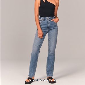 Abercrombie & Fitch 90s Ultra High Rise Straight Jeans